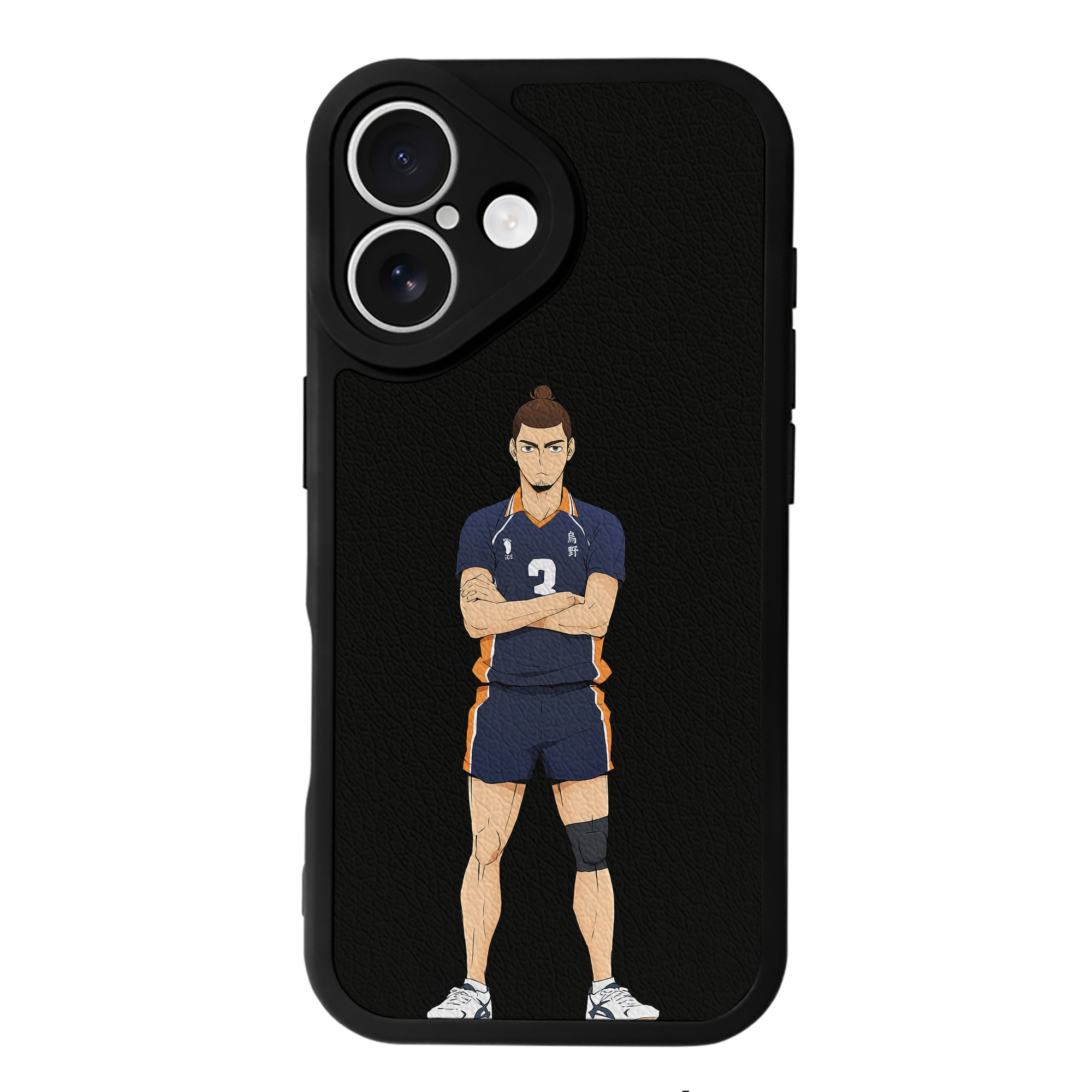 （画像用） ハイキュー!! Haikyu!! 【iPhone 16シリーズ対応】シリコンスマホケース（レザー調） 材質：シリコン